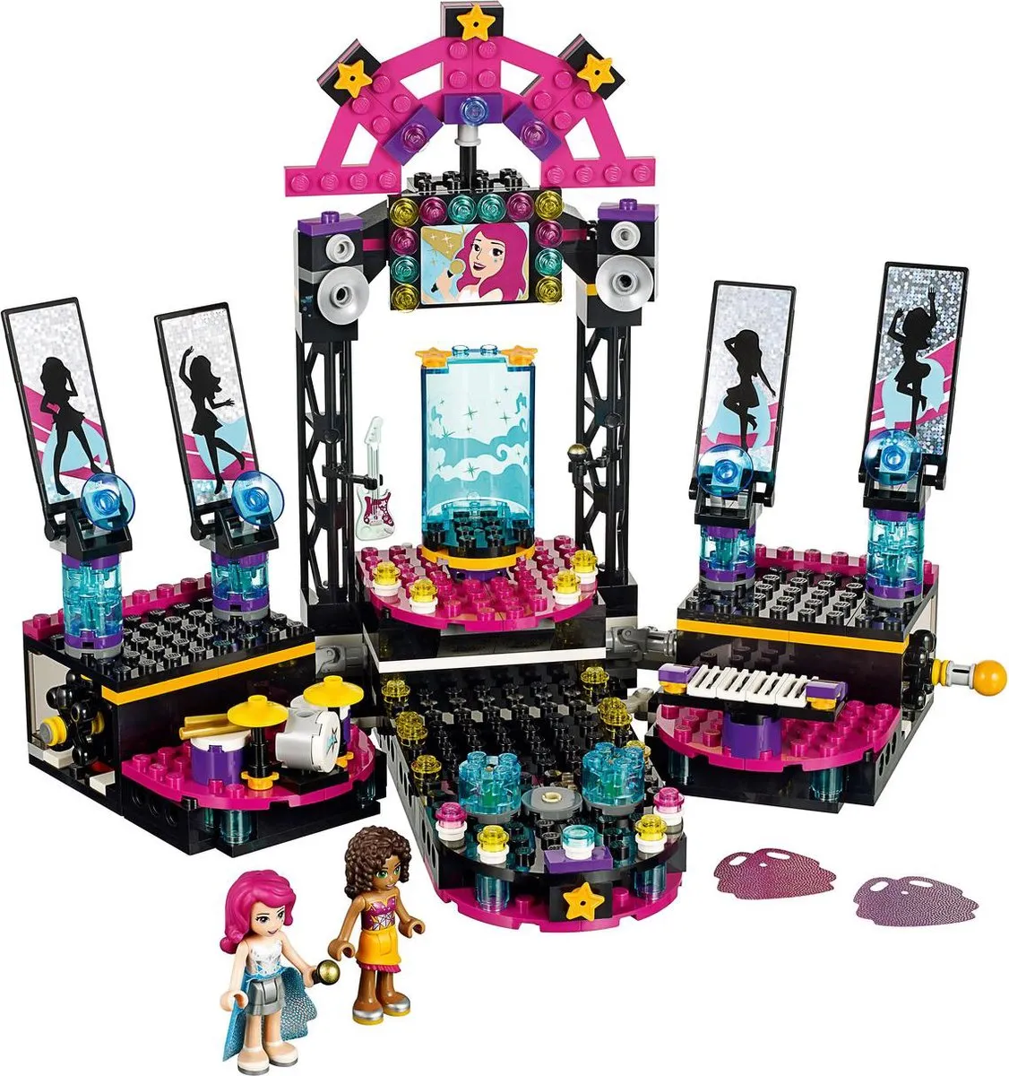 LEGO Friends Popster Podium 41105 - 446 Stukken - 2 Minifiguren - Paars - afbeelding 2 van 6