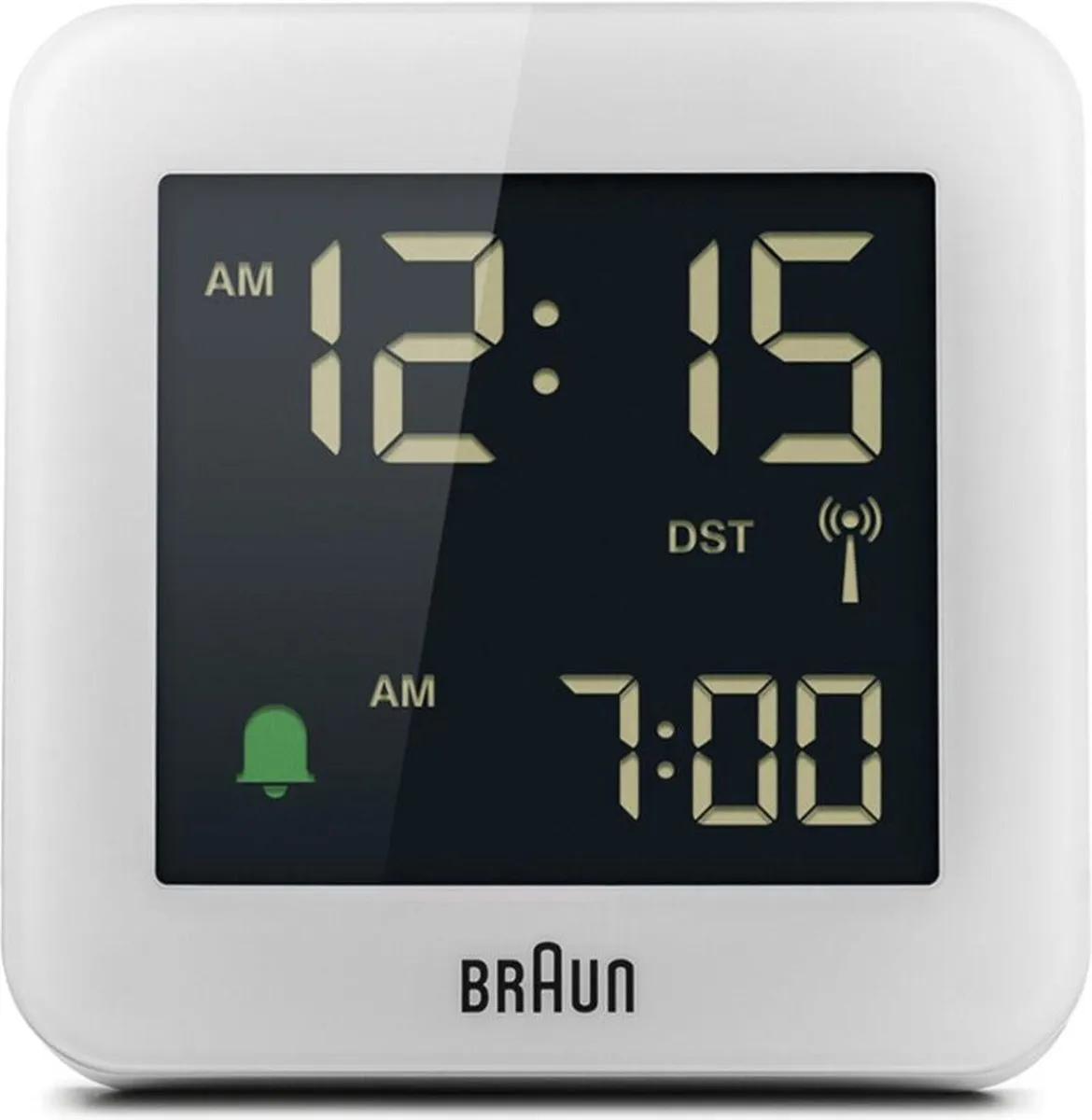 Braun BC09W-DCF Wekker - Radiogestuurd - Wit