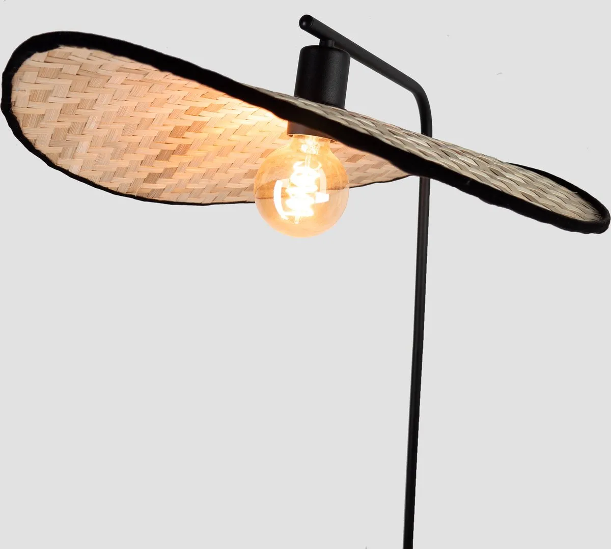 Eglo Marywell Vloerlamp E27 - 159,5 cm - Zwart/Bruin