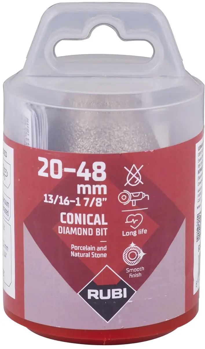 Rubi Diamant Boorfrees 20-48mm - 06987 - Rood