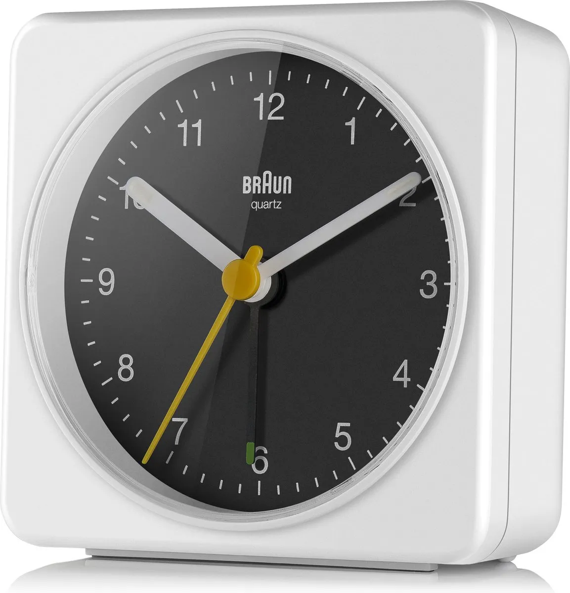 Braun BC03WB Wekker - Wit/Zwart