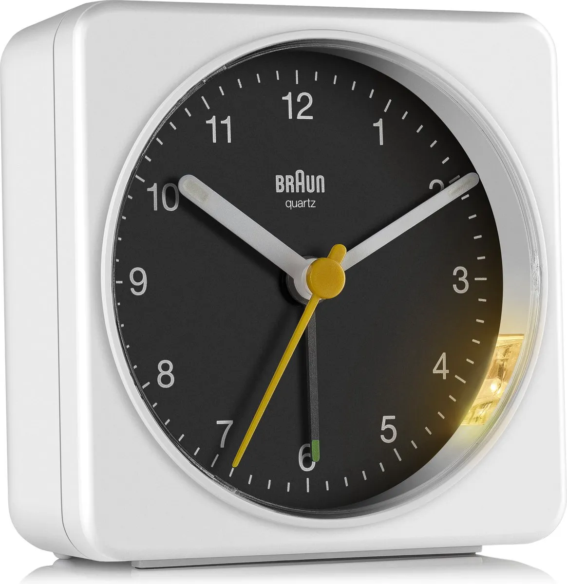 Braun BC03WB Wekker - Wit/Zwart