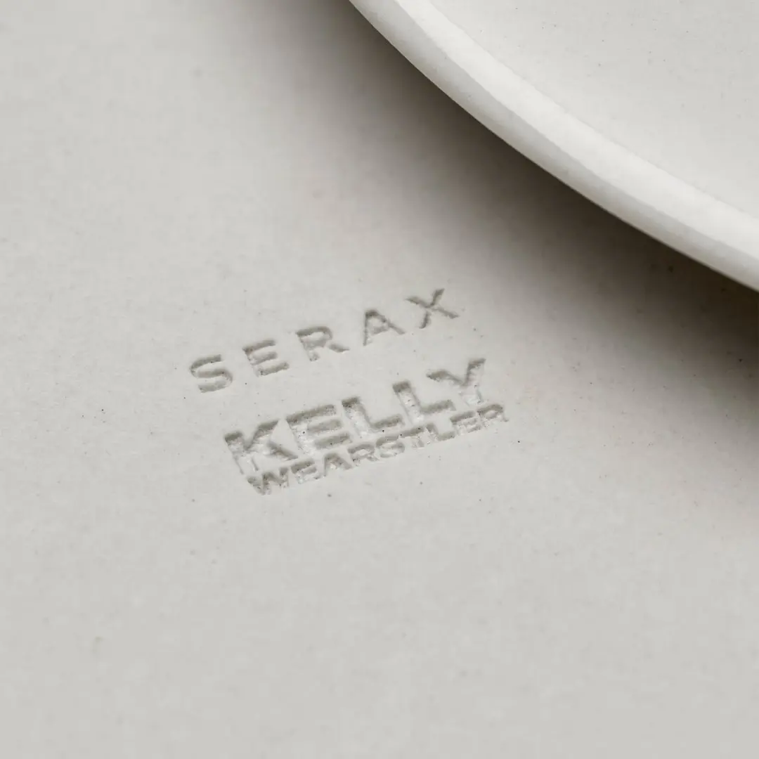 Serax Dune Bord Kelly Wearstler Ø33cm - Leisteen/Bruin - 2 Stuks - afbeelding 6 van 6