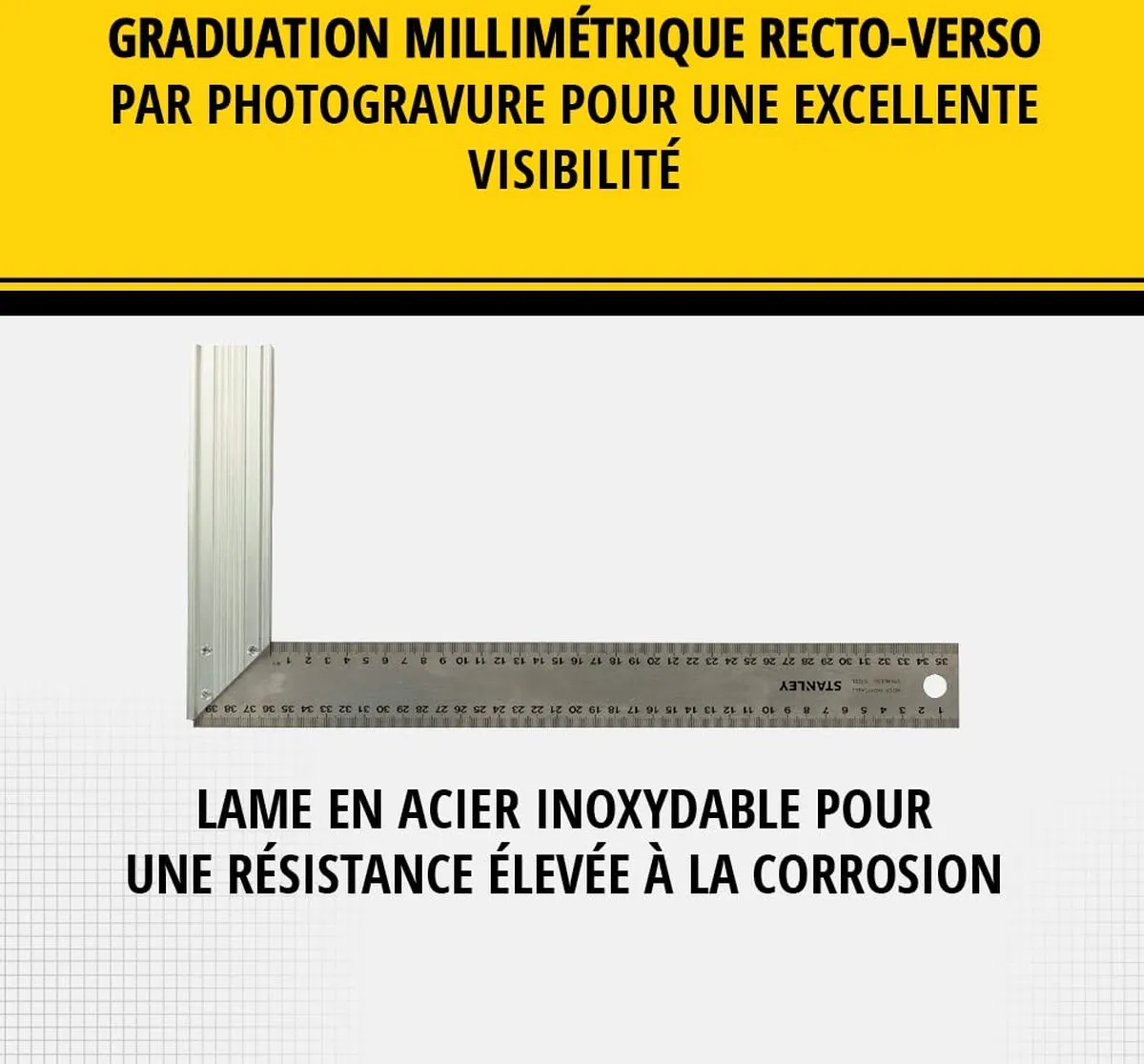 Stanley Winkelhaak 400x200mm Grijs