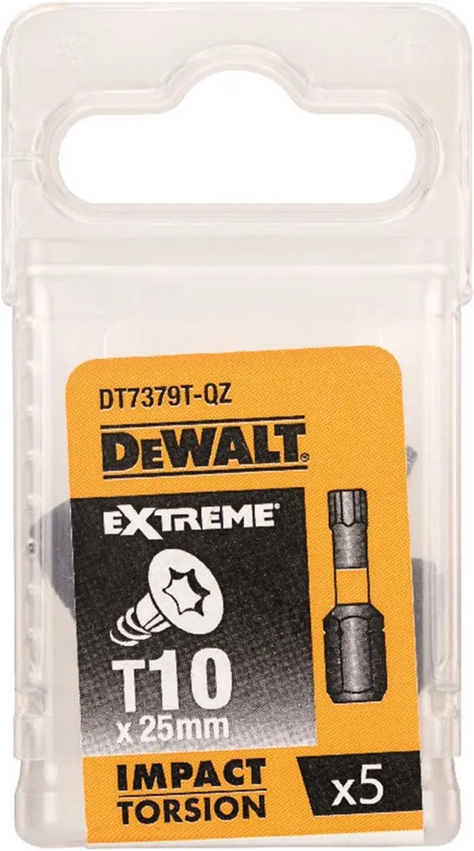 DeWalt DT7379T-QZ T10 Schroefbits - 25mm - 5 Stuks