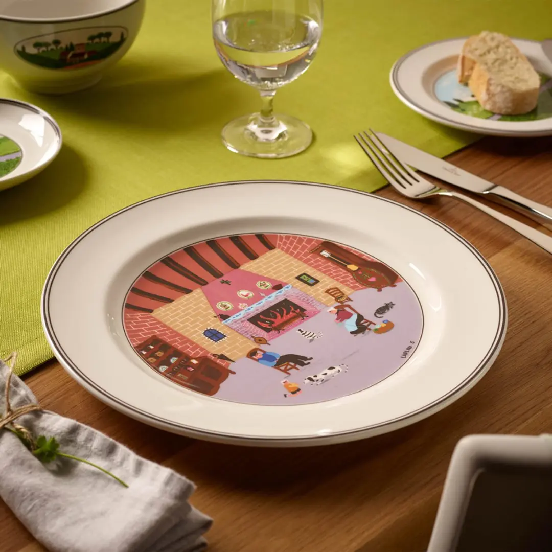 Villeroy & Boch Kamin Design Naif Speiseteller - Ø27cm - gekleurd