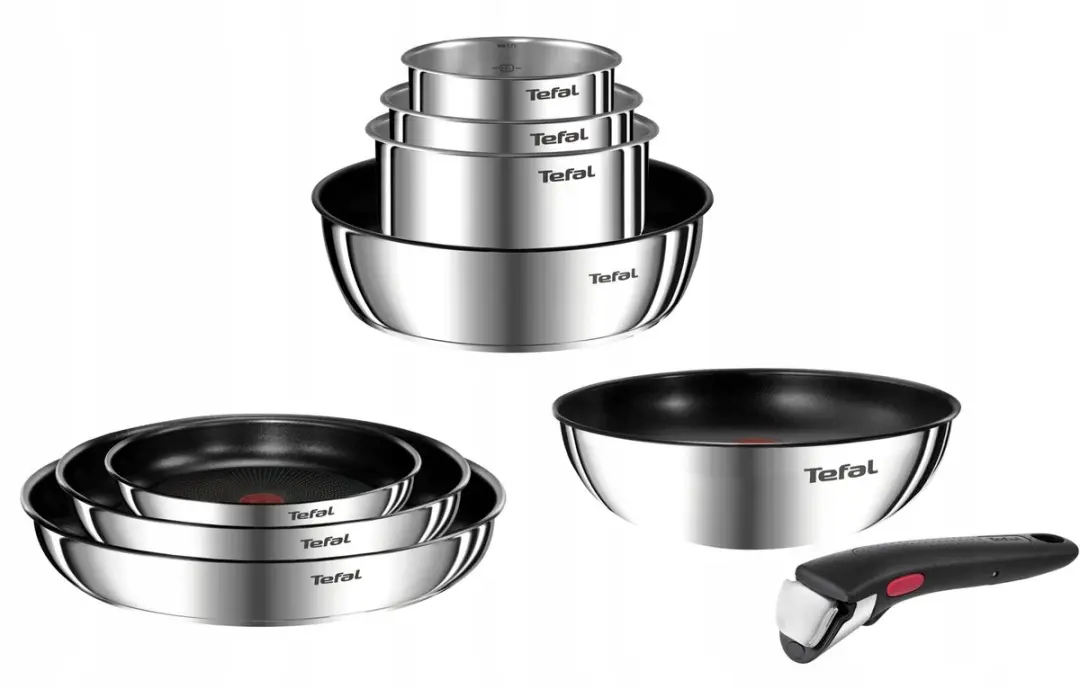 Tefal Ingenio Emotion L897AS74 Pannenset 10-delig - Titanium Pro Anti-aanbak - Zilver - afbeelding 3 van 5