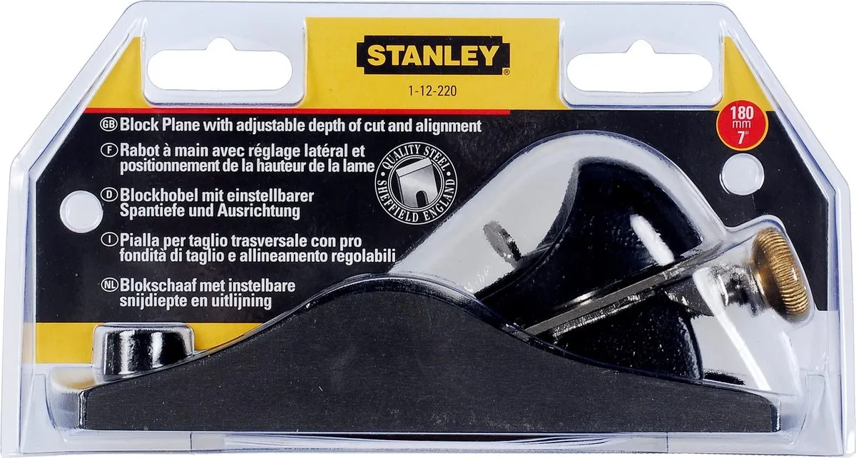 Stanley Blokschaaf 1-12-220 180mm - Zwart