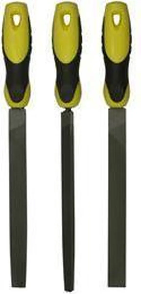 Stanley 3-delige Vijlenset Halfzoet 200mm - 3 Stuks