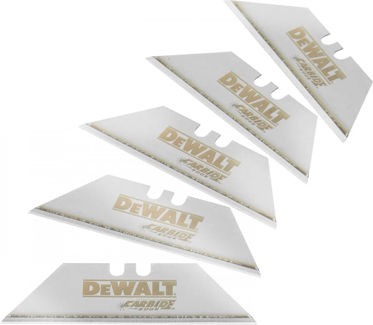 DeWalt DWHT0-11131 Carbide Trapeziumreservemesjes - 5 Stuks