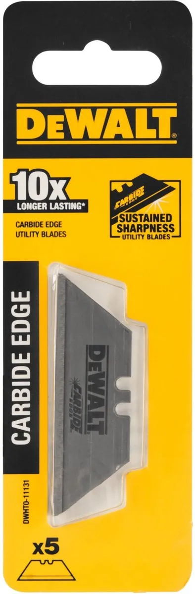 DeWalt DWHT0-11131 Carbide Trapeziumreservemesjes - 5 Stuks