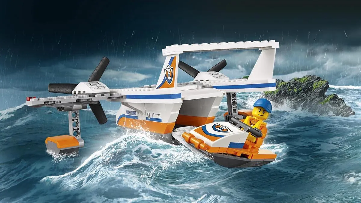 LEGO City Reddingswatervliegtuig 60164 - 141 Stukken