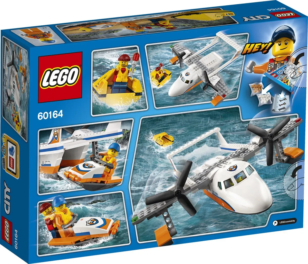 LEGO City Reddingswatervliegtuig 60164 - 141 Stukken - afbeelding 6 van 6