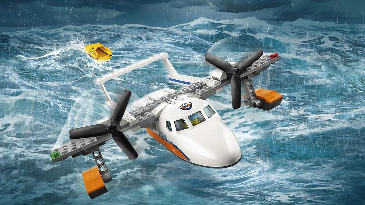 LEGO City Reddingswatervliegtuig 60164 - 141 Stukken