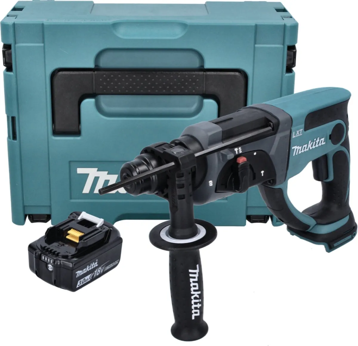 Makita DHR 202 F1J CombiHamer 18V SDS-Plus - 2,0J - 1x Accu 3,0Ah