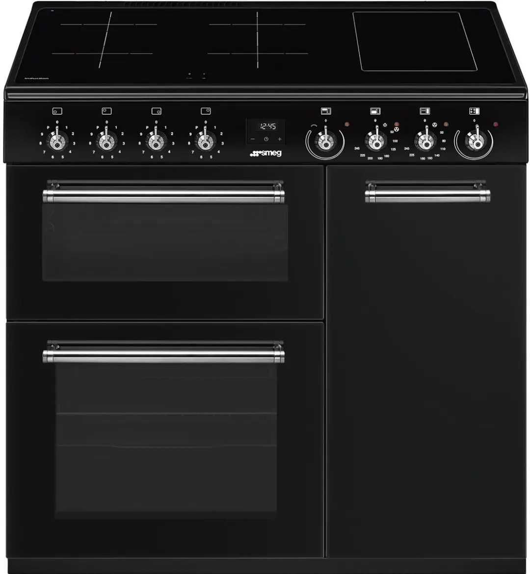 Smeg CX93IMBL Inductiefornuis 90cm