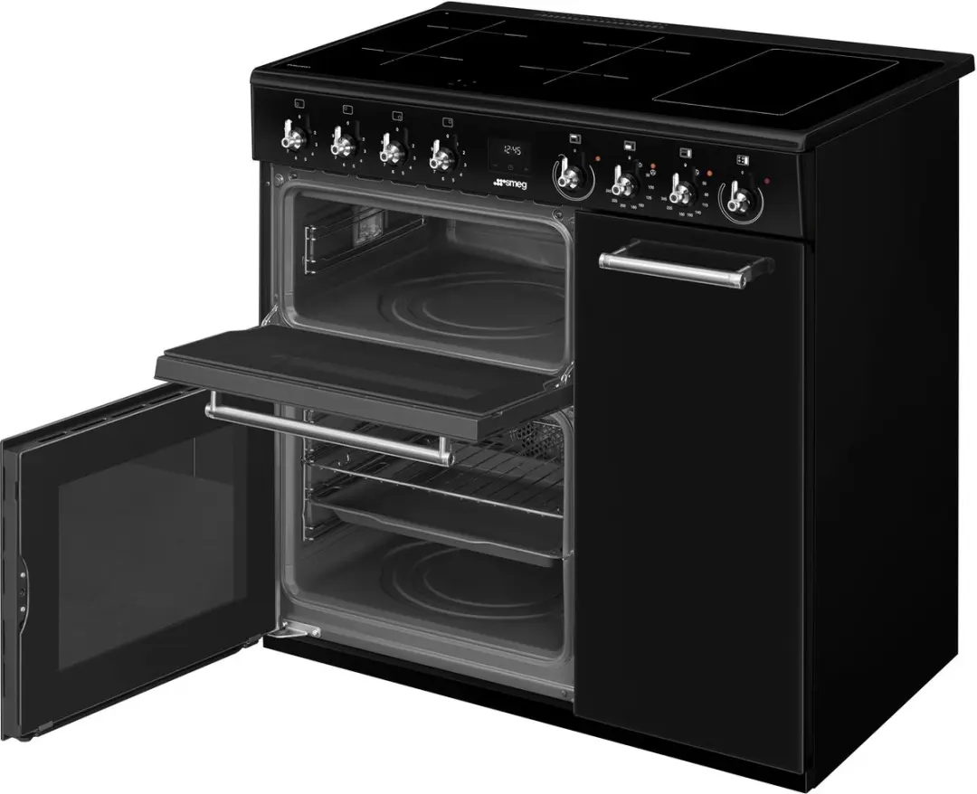 Smeg CX93IMBL Inductiefornuis 90cm - 3 Ovens - Zwart - afbeelding 6 van 6