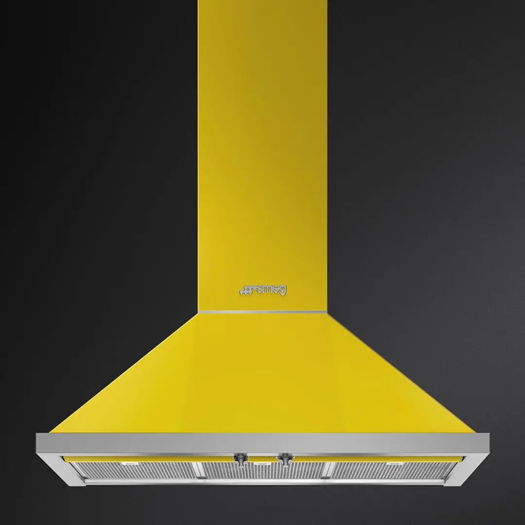 Smeg KPF9YW Afzuigkap 630m³/u - Geel
