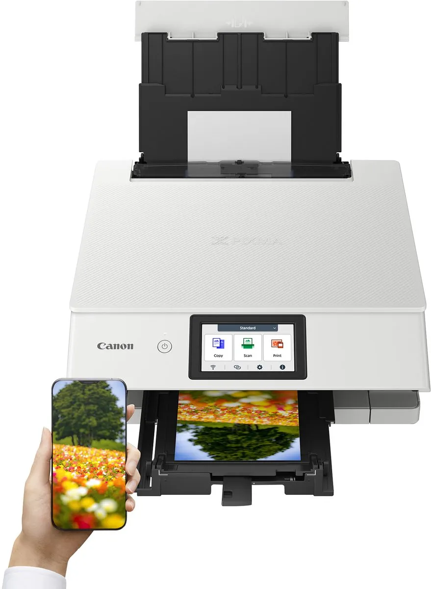 Canon PIXMA TS8751 All-in-One Inkjetprinter Wit - 6152C026 - afbeelding 6 van 6