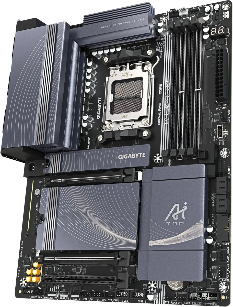 Gigabyte B850 AI TOP Moederbord - ATX - AM5 - DDR5 - Wi-Fi 7