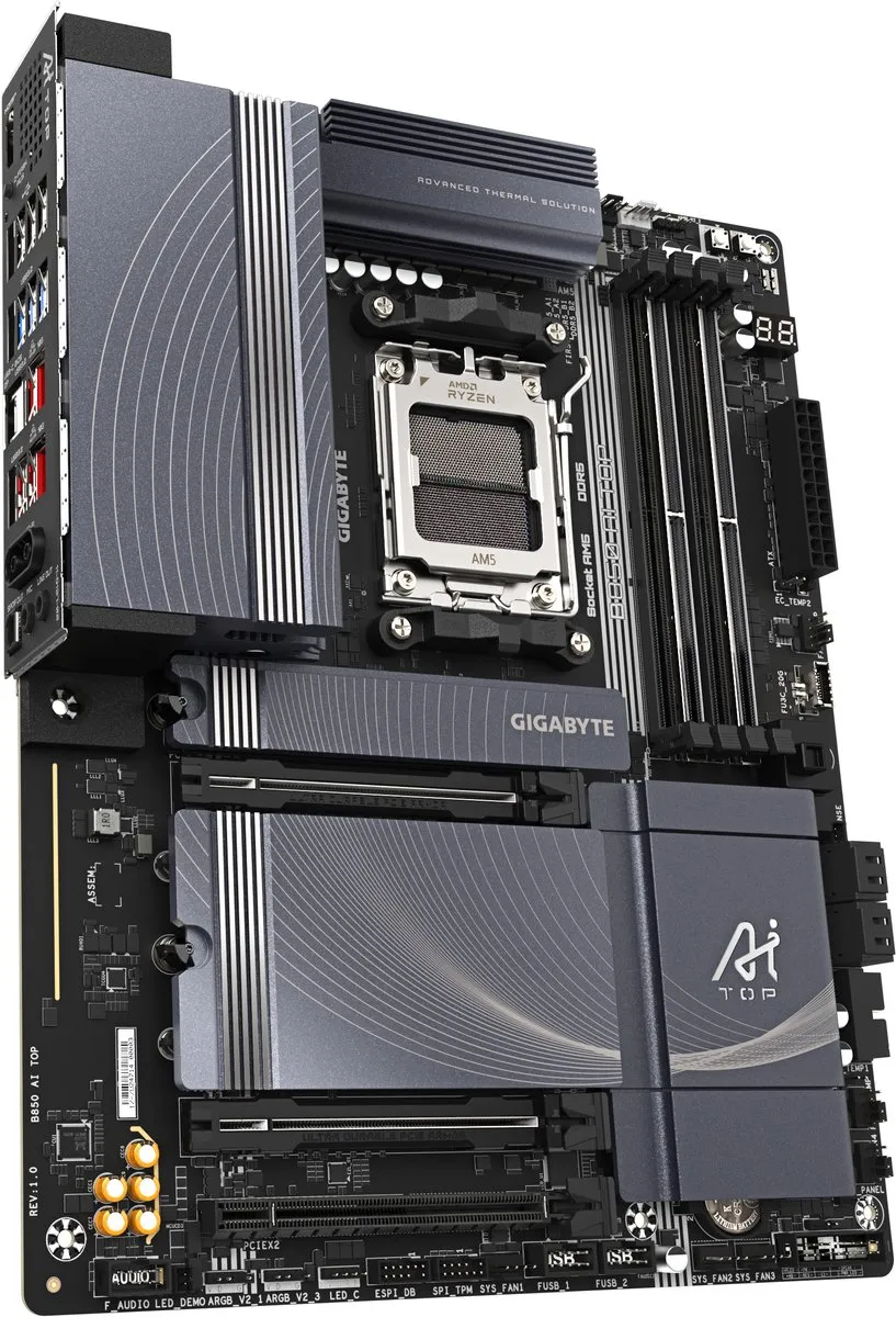 Gigabyte B850 AI TOP Moederbord - ATX - AM5 - DDR5 - Wi-Fi 7