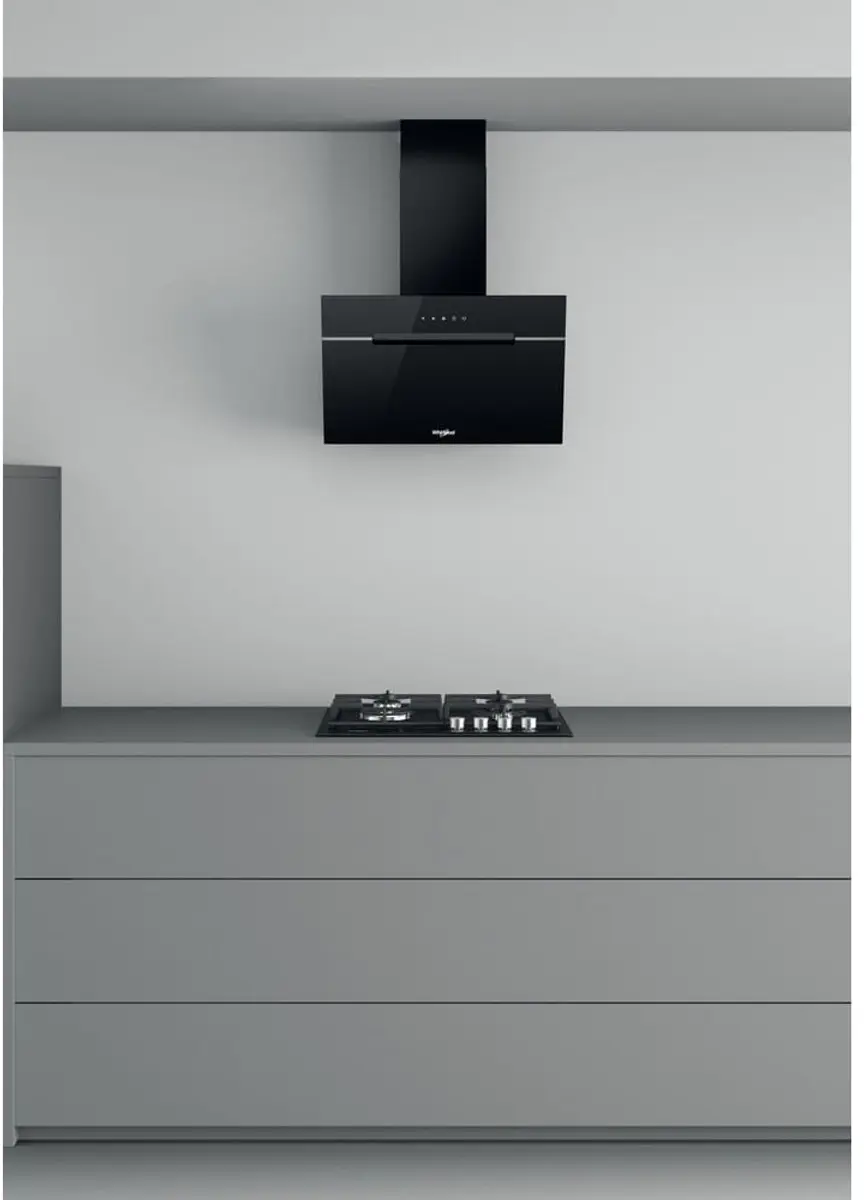 Whirlpool WHVP 62F LT SK Afzuigkap 495m³/u - Zwart - afbeelding 6 van 6