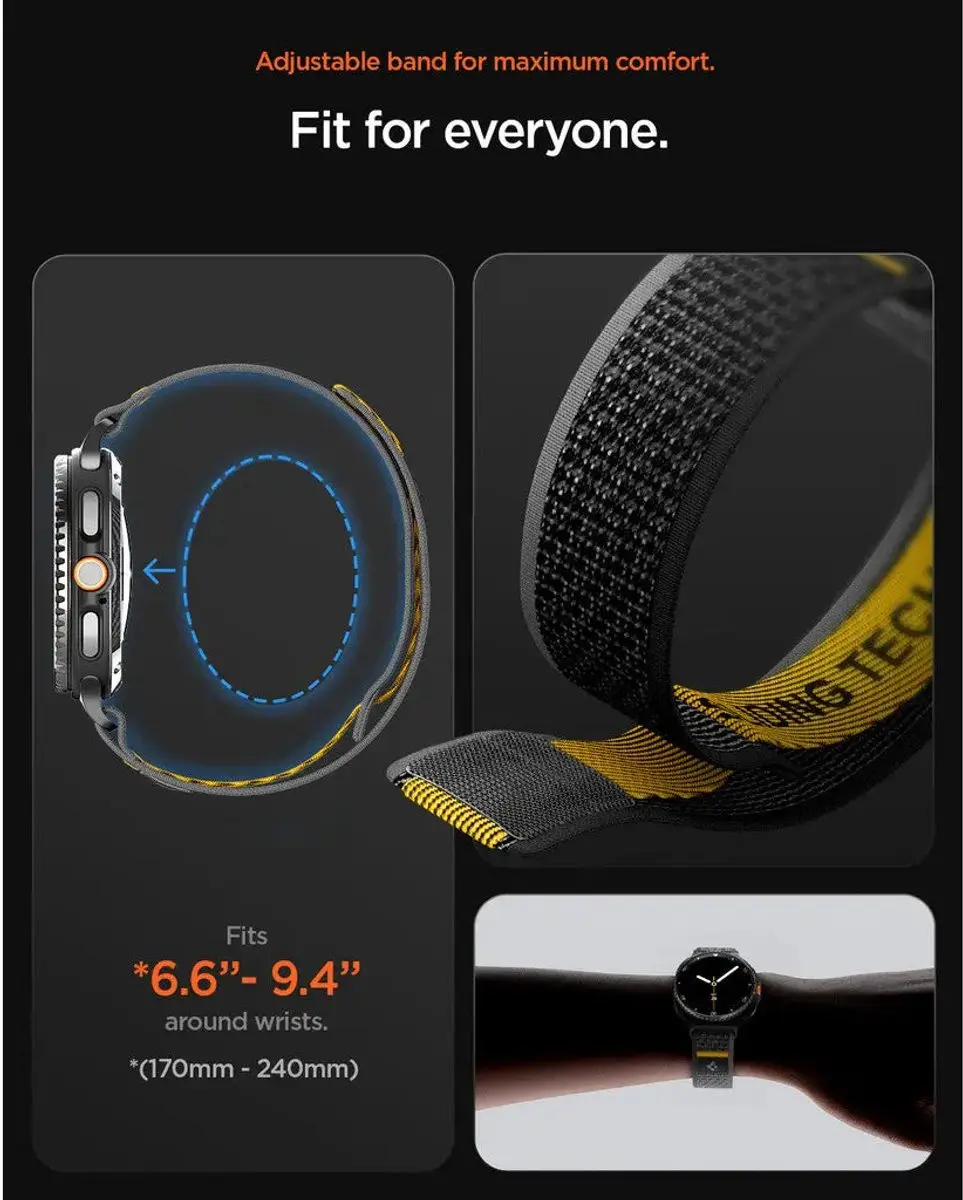 Spigen Athlex Air Band voor Samsung Galaxy Watch 8 - 20mm - Active Navy - afbeelding 6 van 6