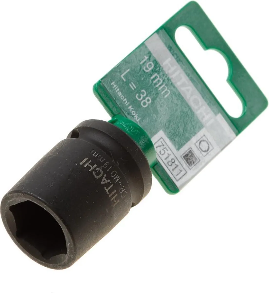 Hikoki 751811 Krachtdop 19mm - Zwart