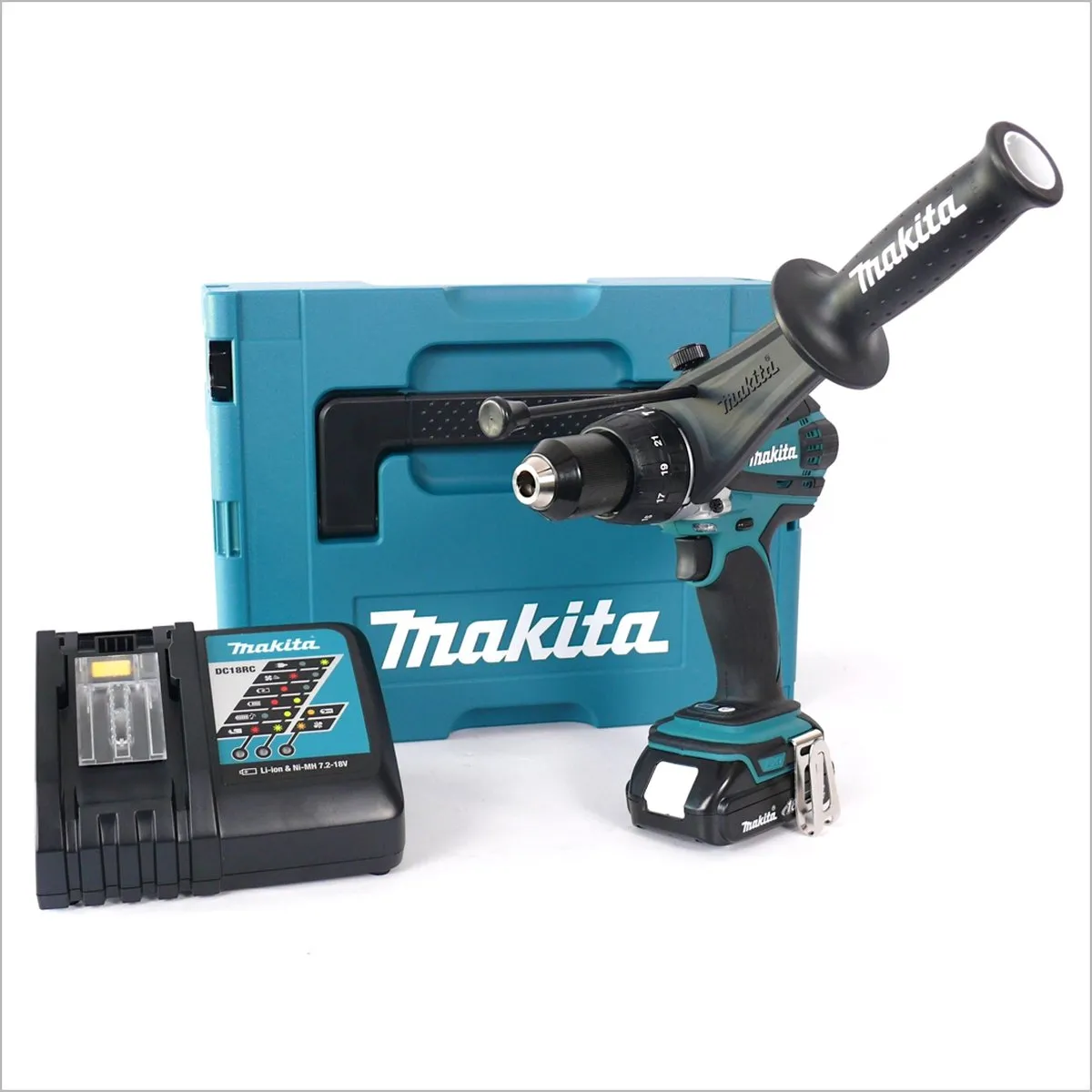 Makita DHP458Y1J-D Klopboormachine 18V - 91Nm - 21 standen - 1x 1,5Ah - afbeelding 5 van 5