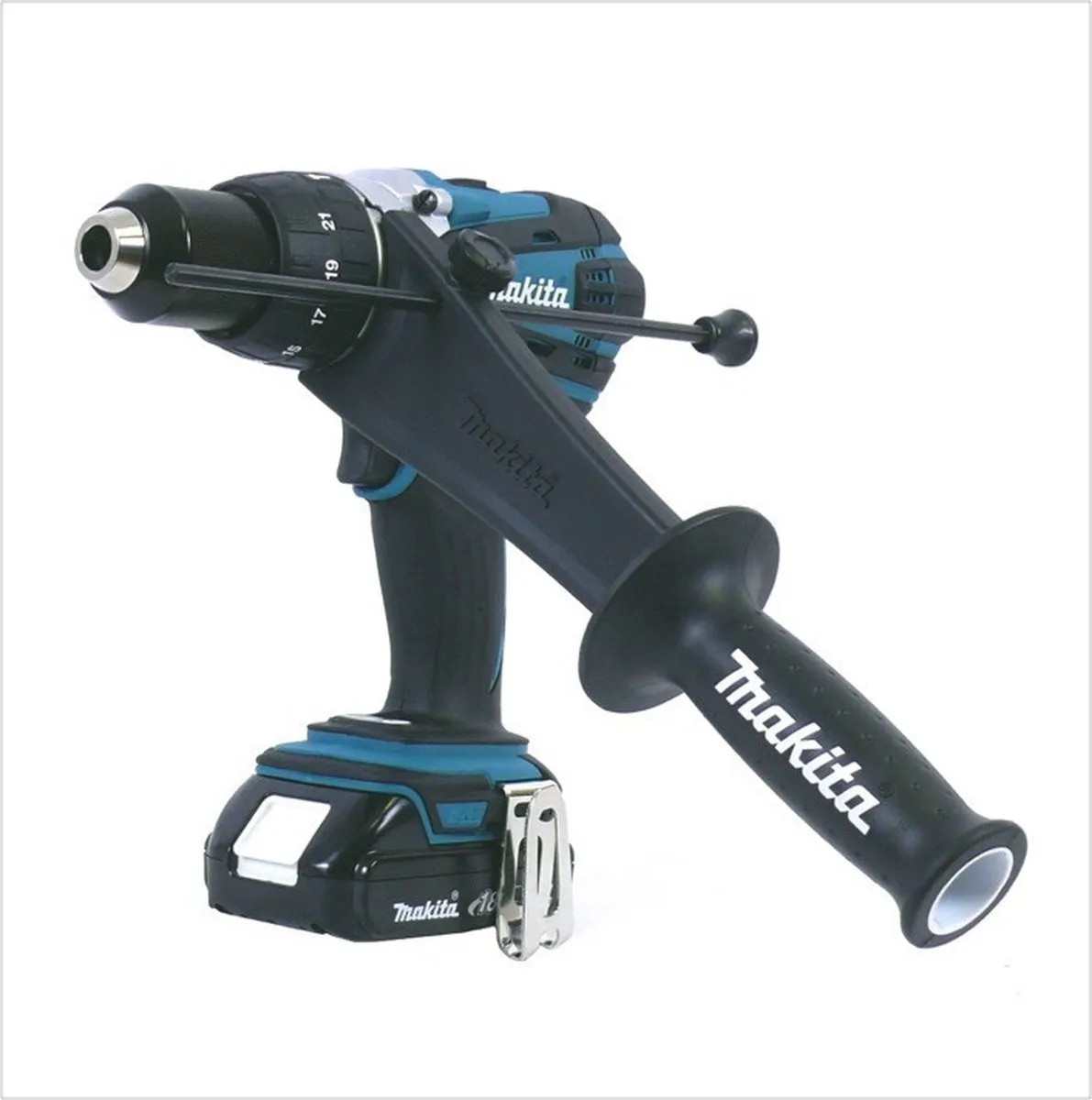 Makita DHP458Y1J-D Klopboormachine 18V - 91Nm - 21 standen - 1x 1,5Ah - afbeelding 2 van 5
