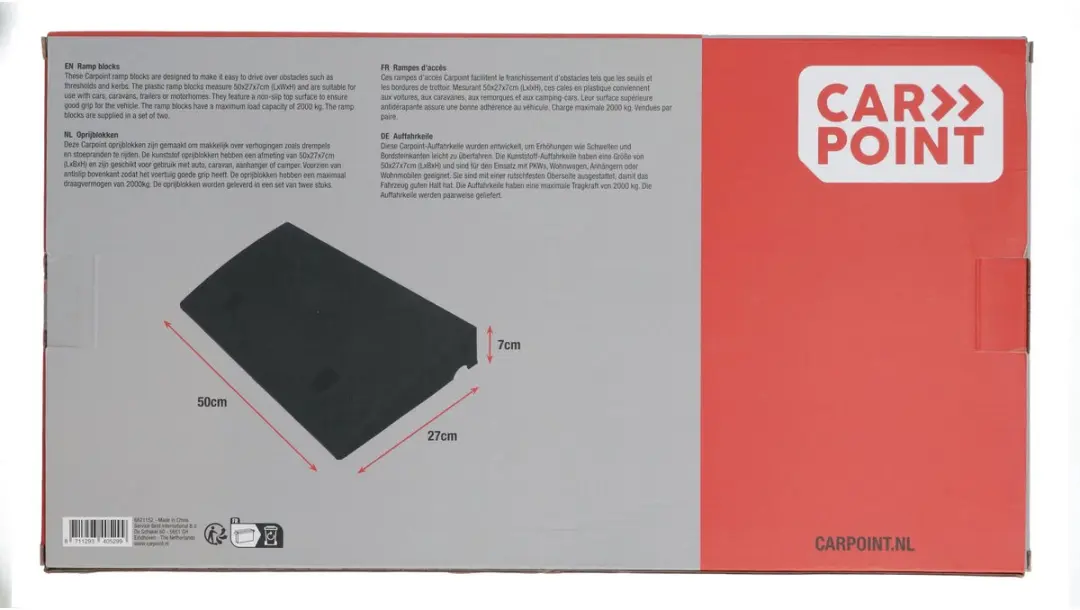 Carpoint Oprijblokken 50x27x7cm
