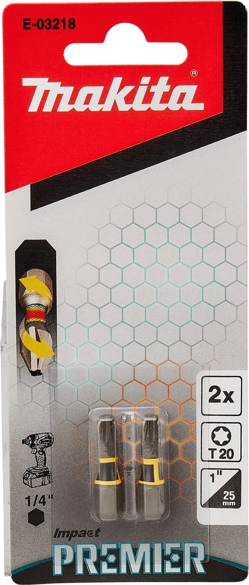 Makita Slagschroefbit T20x25mm XTT Impact Premier E-03218