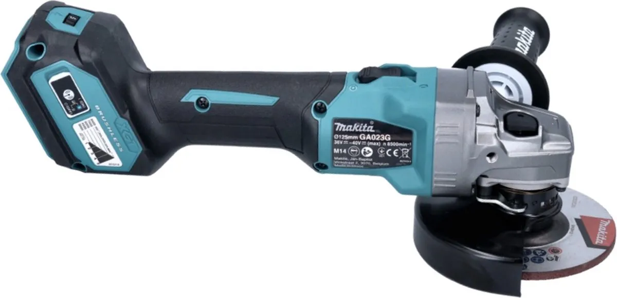 Makita GA023GZ Accu Haakse Slijper 125mm XGT 40V