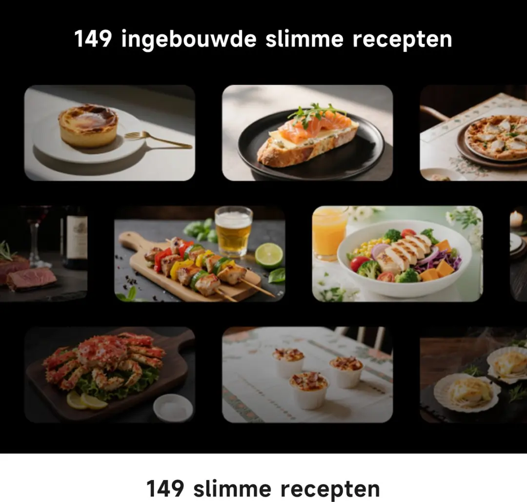 Dreame OZ60 Pro Inbouw Combi-Stoomoven 81L - Airfryer/Sous Vide - 1600W - Zwart - afbeelding 6 van 6