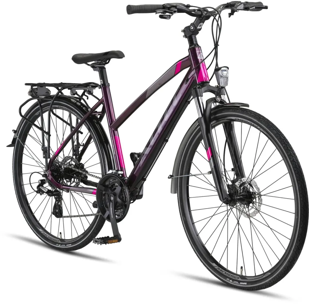 Altec Legarda Damesfiets 28 Inch 49cm - 24V Hydraulische Schijfrem - Paars