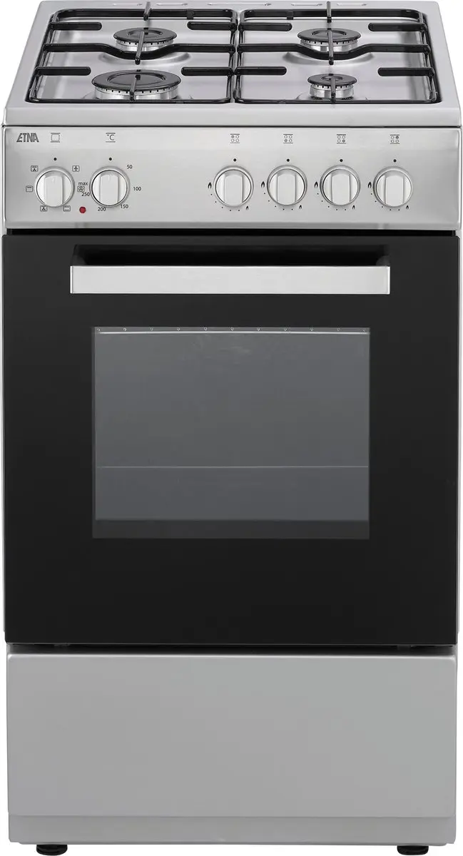 Etna FGV350RVS Gas/Elektro Fornuis 50cm