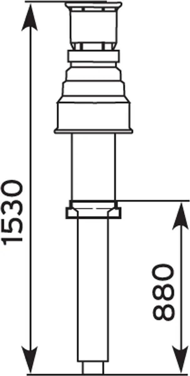 Vaillant Dakdoorvoerset ecoTEC VC/VCW ecoVIT 125mm
