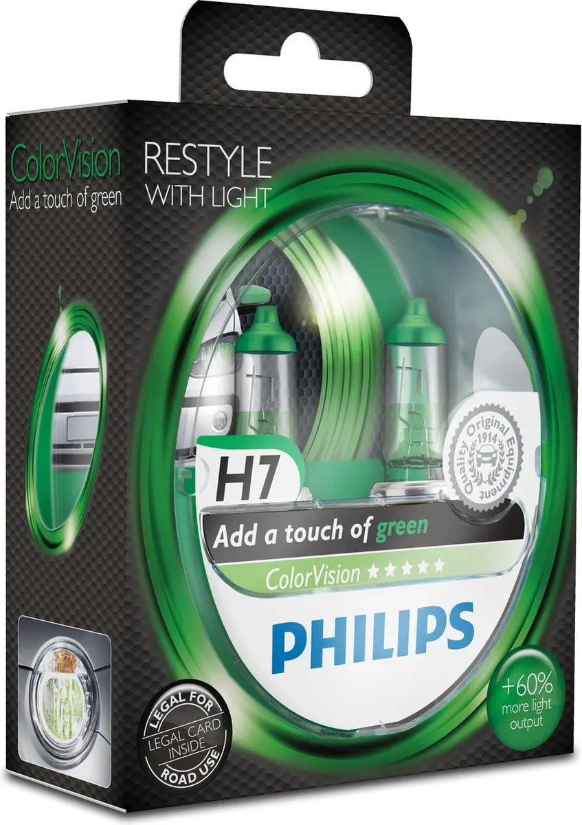 Philips ColorVision Groen H7 - 1 Stuk