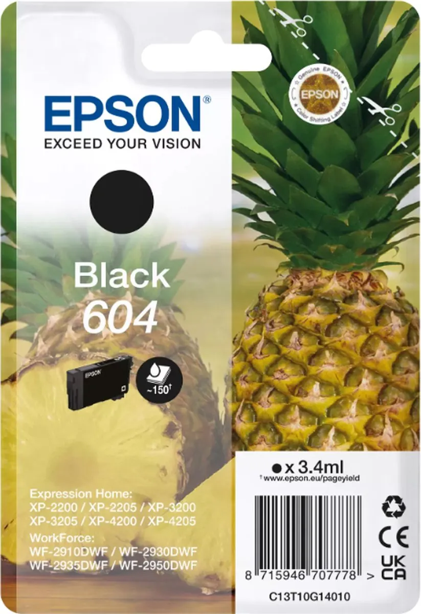 Epson 604 Multipak Inktcartridges - 2x Zwart 10.6ml