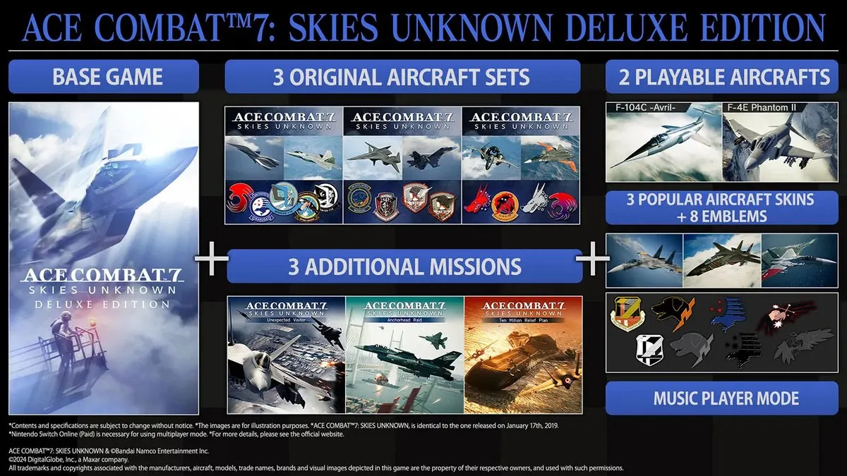 Bandai Namco Ace Combat 7 Skies Unknown Deluxe Edition