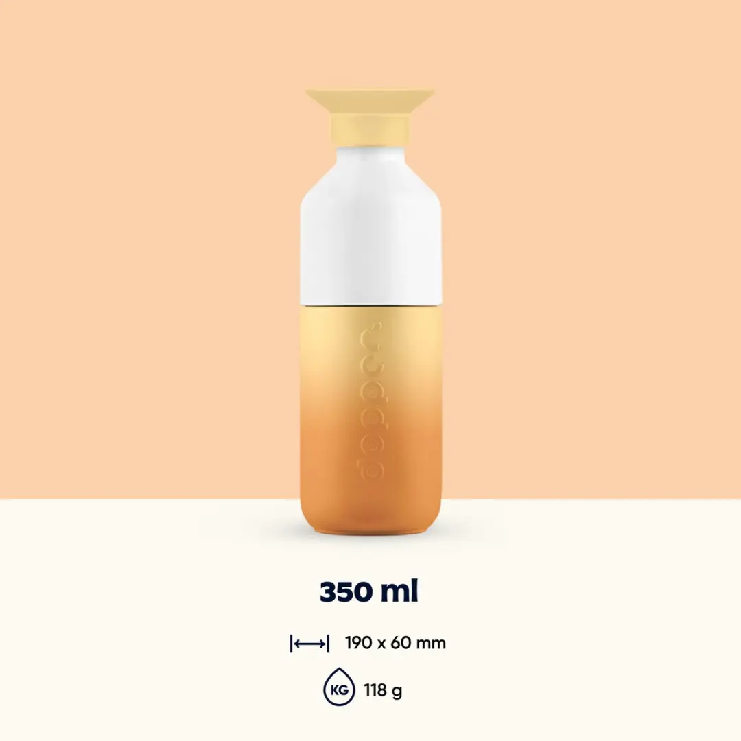 Dopper Steel Drinkfles 350ml - Sunrise Yellow