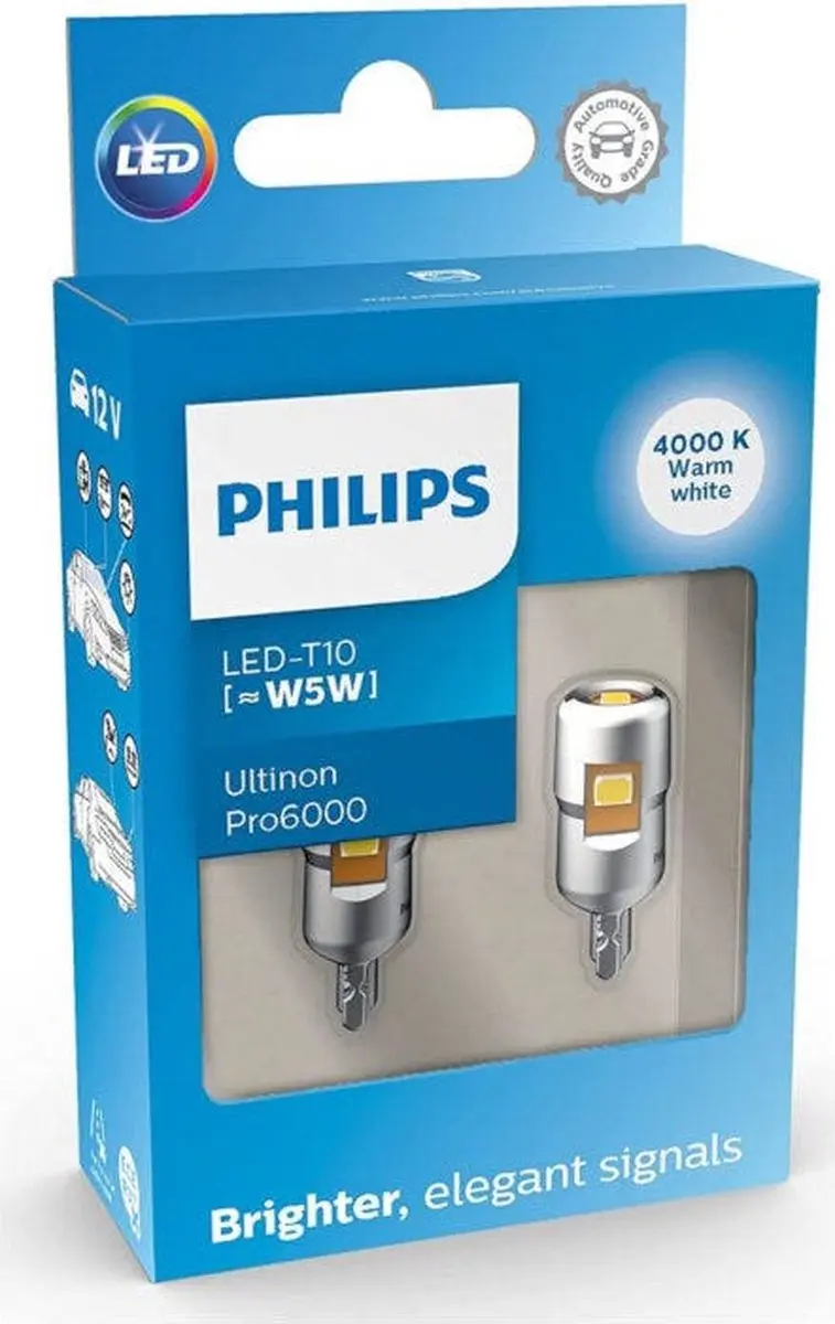 Philips Ultinon Pro6000 W5W-T10 Set