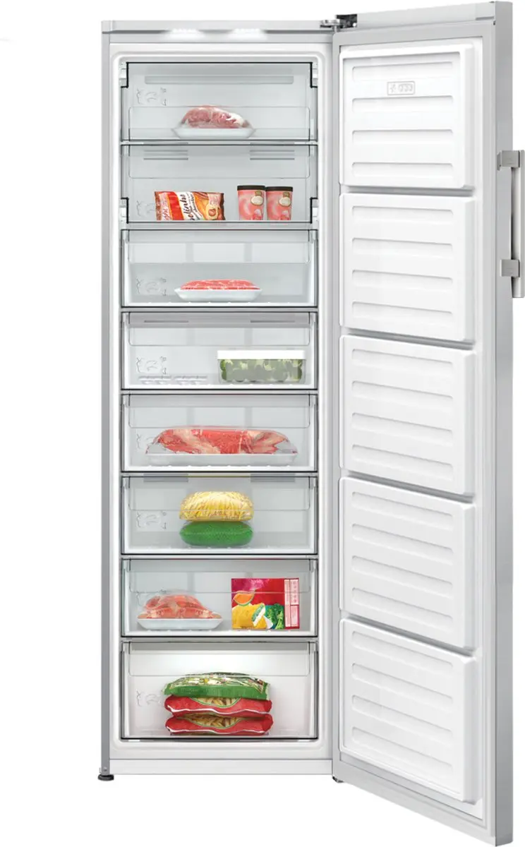 Grundig GFN13840XN Vriezer - 316L - 8 Vakken - INOX