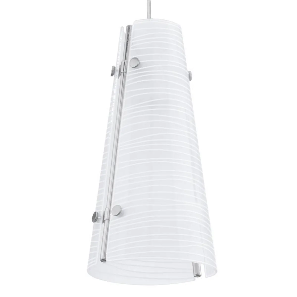 Eglo Briona Hanglamp 1 Licht Ø150mm - Wit met decor - afbeelding 3 van 4