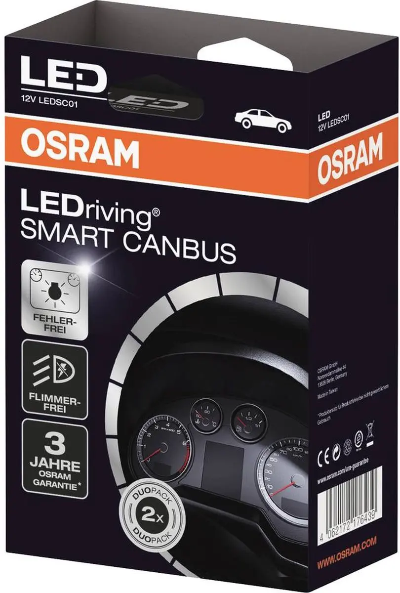 Osram LEDriving Smart Canbus LED-lampen - 2 Stuks