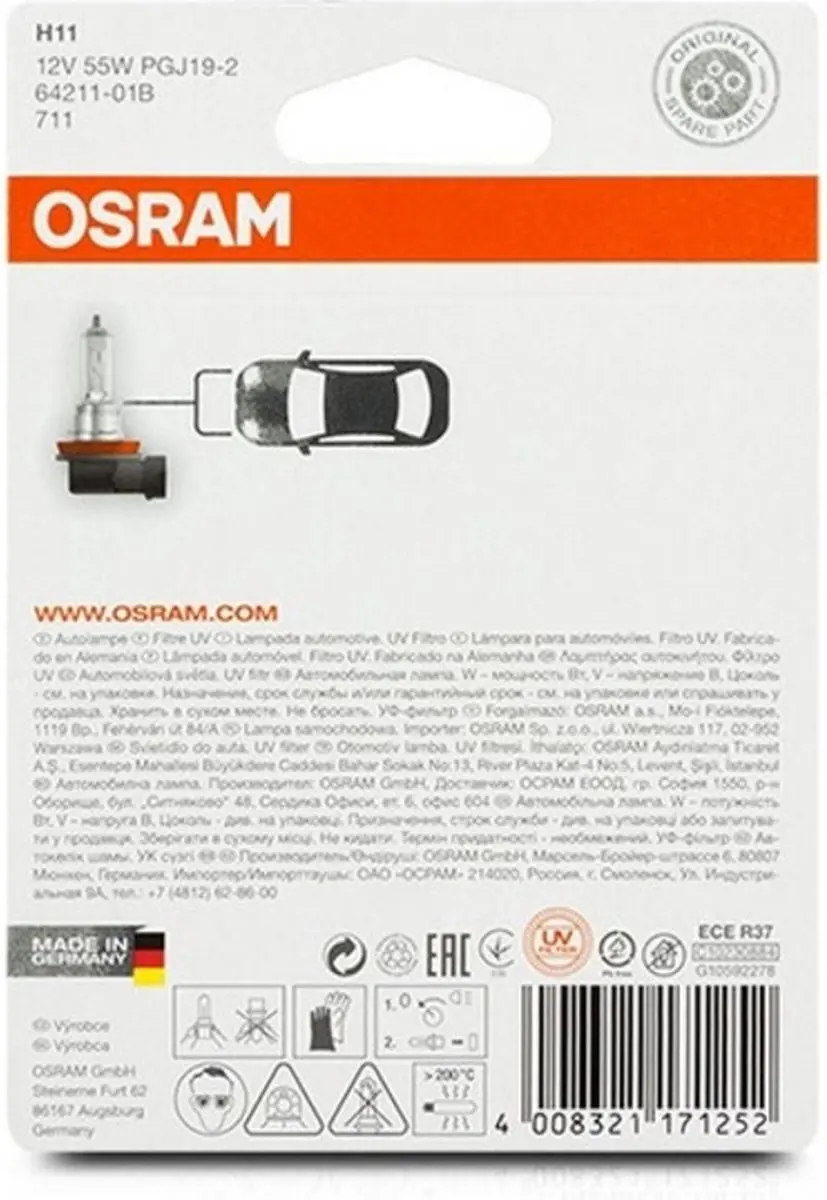 Osram Original Halogeenlamp H11 12V/55W