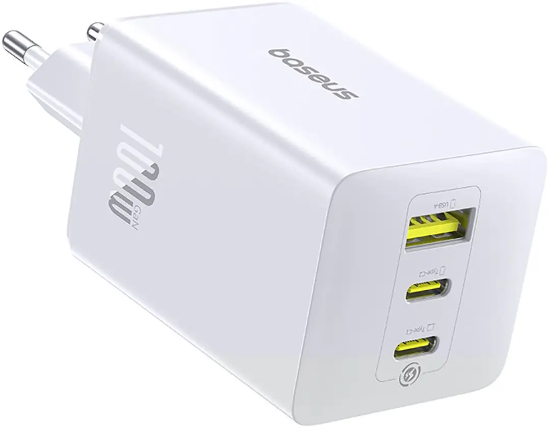 Baseus Enerfill FE11 Wandlader 100W - 3x USB-C/USB-A - Wit