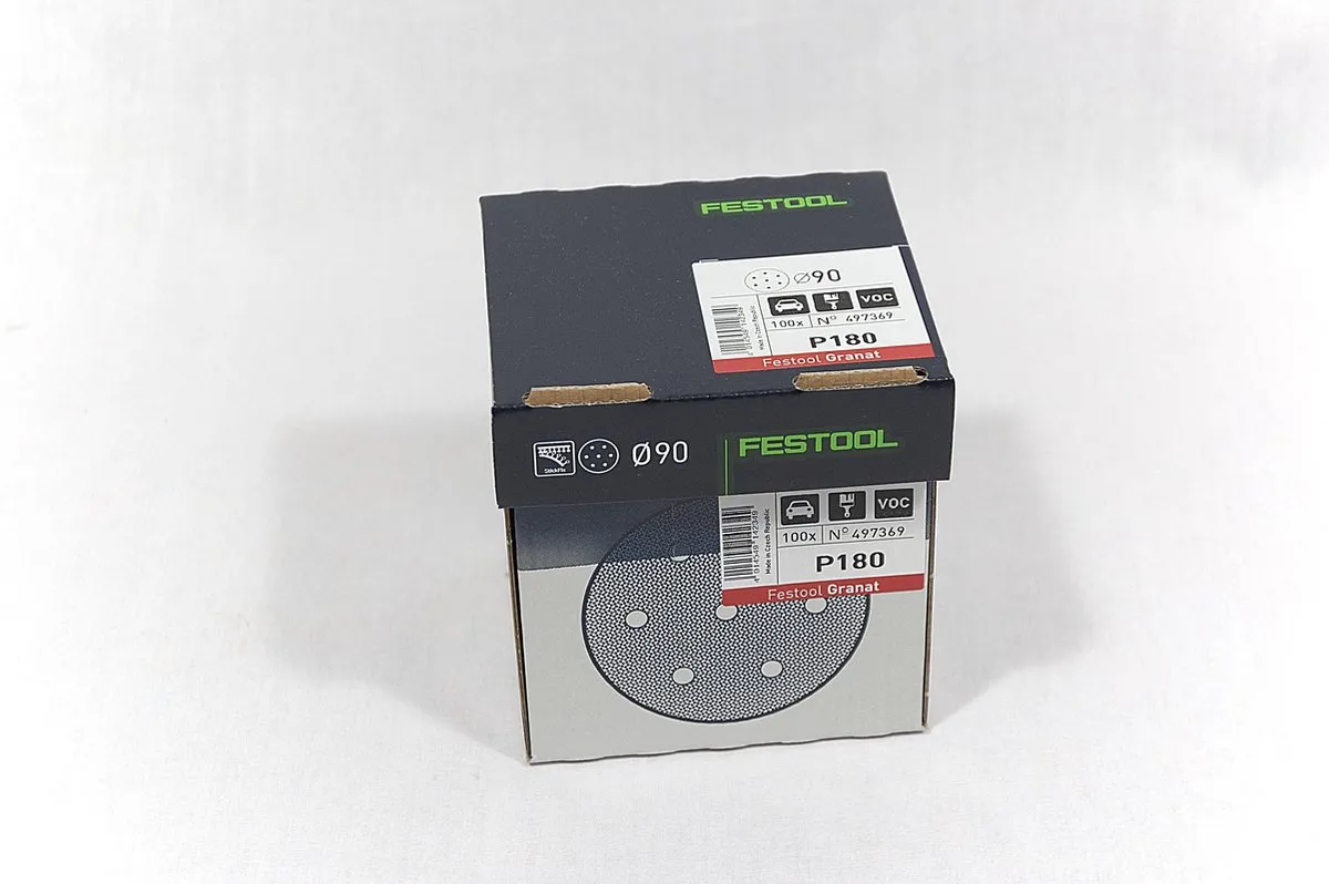 Festool Schuurschijven 90mm K180 - 100 Stuks