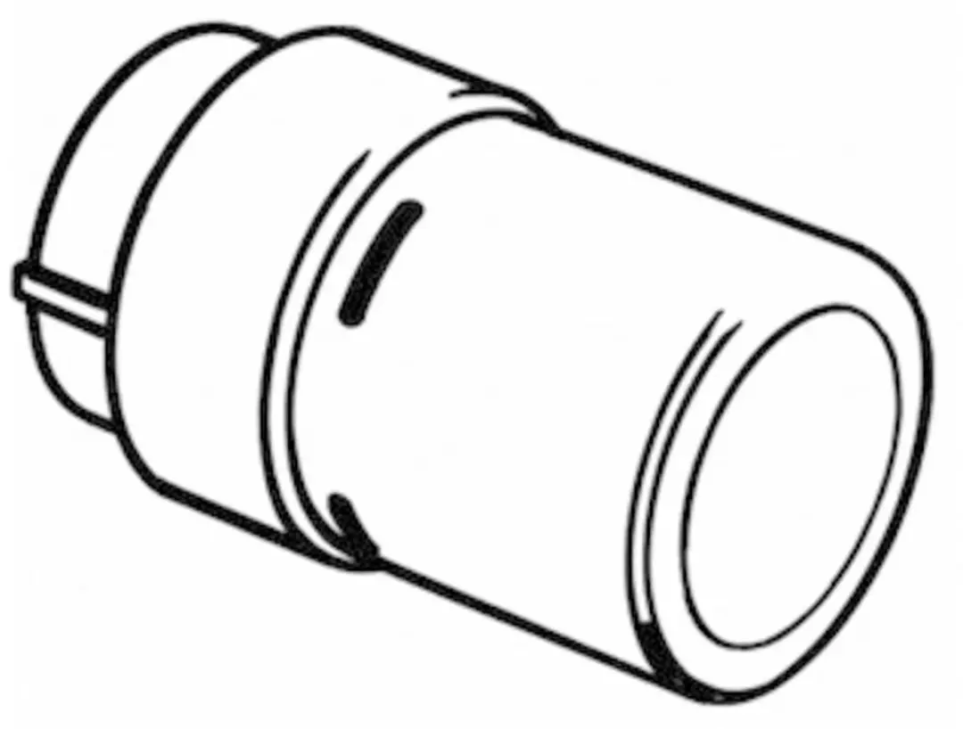 Danfoss Design RTX Retourtemperatuursensor RAL 9016 - Haaks