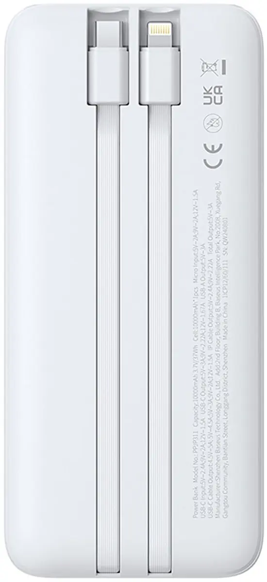 Baseus Lipow Serie Powerbank 10000mAh 22.5W - Wit - afbeelding 3 van 6